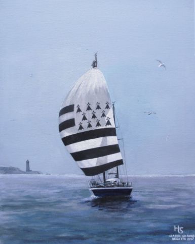 Voilier breton - Peinture - Henri SACCHI