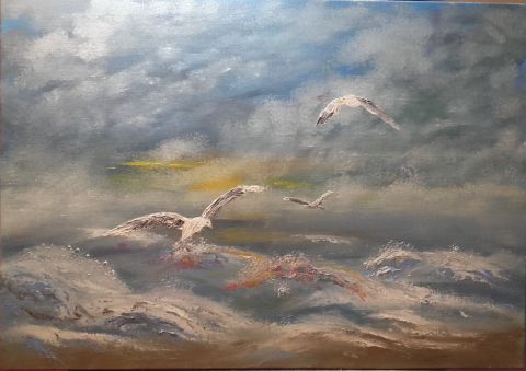 Oiseaux - Peinture - Andr JAVEL