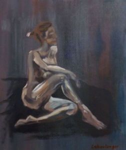 Peinture de Leboulanger: Pose dénudée