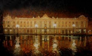 Voir le détail de cette oeuvre: Le Capitole sous la pluie