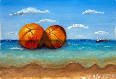 L'artiste GuyGuy - Orange à Mer