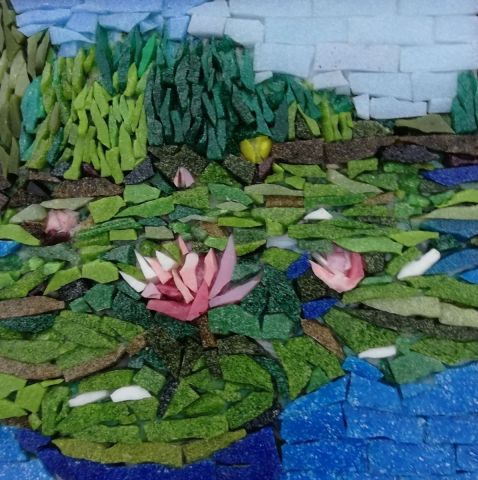 Les lotus - Mosaique - philippe rossi