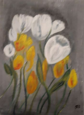 L'artiste als - les tulipes