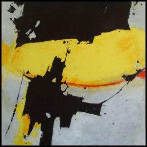 Voir cette oeuvre de KARPEG : Abstrait jaune et noir