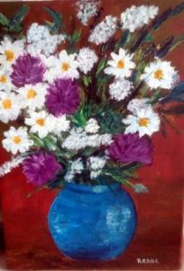 Voir le détail de cette oeuvre: brassée de fleurs dans un vase