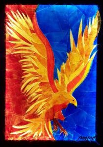 Vitrail de van - mo: Le Phoenix