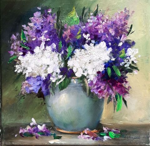 L'artiste chrispaint-flowers - Bouquet de lilas