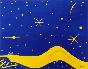 Peinture de Georges Lieevre: Bronzage aux étoiles