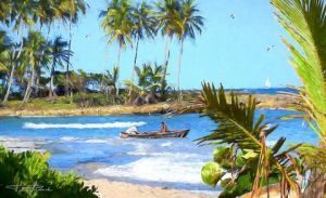 Voir cette oeuvre de Pierre frederick PETETIN: Playa Entrada, Les pêcheurs