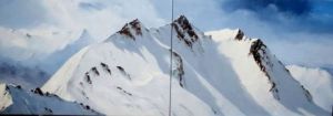 Voir cette oeuvre de jean pierre gouget: peinture Grand Mont Areches peinture montagne