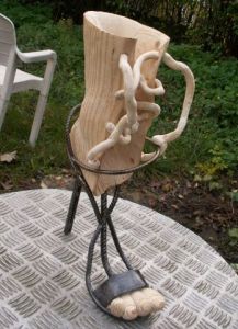 Sculpture de Lalat: chaussure