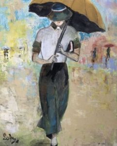 Peinture de soffya: Sous la pluie