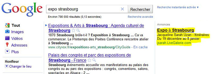 Publicité sur Google