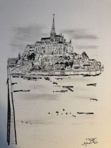 Dessin de COMETE: Le Mont Saint Michel